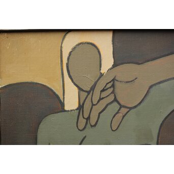 立山崇「天使のとまどい」油彩　Z597 