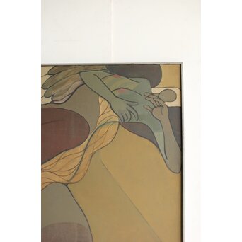 立山崇「天使のとまどい」油彩　Z597 