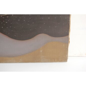 立山崇「すべりこむ天使」油彩　Z598 