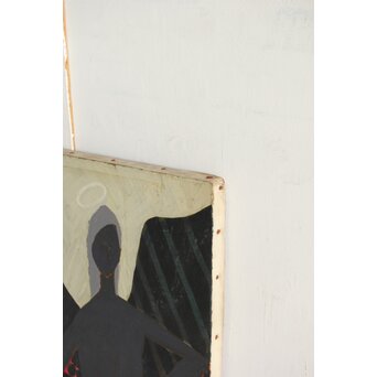 立山崇「天使のよそおい」油彩　Z599 