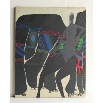 立山崇「天使のよそおい」油彩　Z599