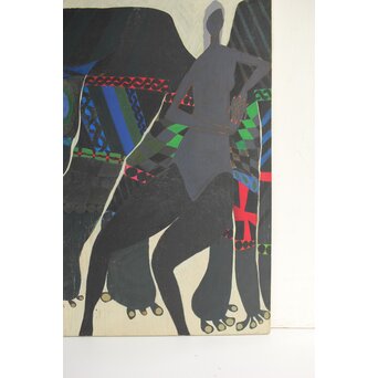 立山崇「天使のよそおい」油彩　Z599 