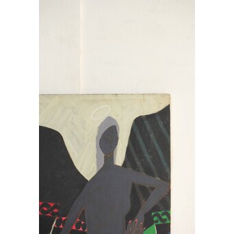 立山崇「天使のよそおい」油彩　Z599 