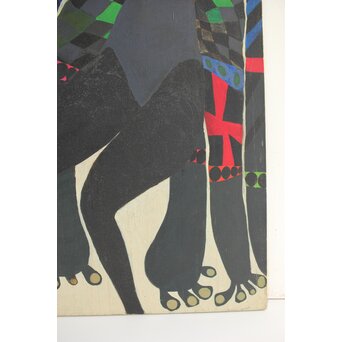 立山崇「天使のよそおい」油彩　Z599 