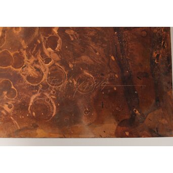 立山崇「轟き」銅板油彩　Z603 