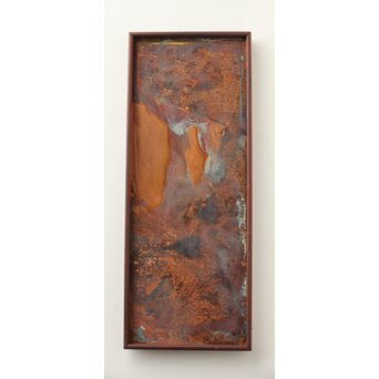 立山崇「天使の手鏡」銅板油彩　Z604