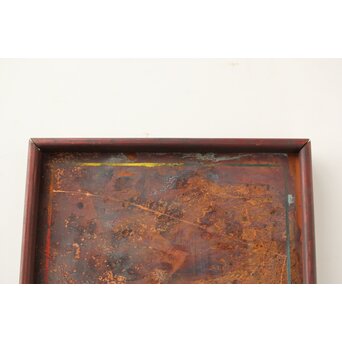 立山崇「天使の手鏡」銅板油彩　Z604 