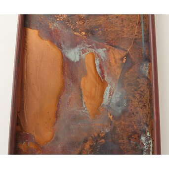 立山崇「天使の手鏡」銅板油彩　Z604 