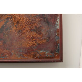 立山崇「天使の手鏡」銅板油彩　Z604 