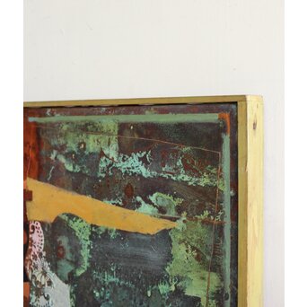 立山崇 作品 ミクストメディア銅板　Z605 