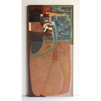 立山崇 作品 ミクストメディア銅板　Z605