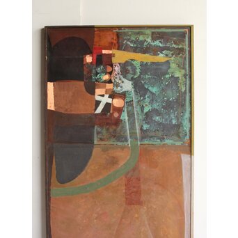 立山崇 作品 ミクストメディア銅板　Z605 