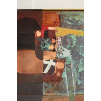 立山崇 作品 ミクストメディア銅板　Z605 