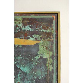 立山崇 作品 ミクストメディア銅板　Z605 