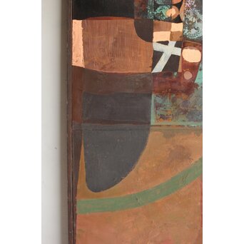 立山崇 作品 ミクストメディア銅板　Z605 