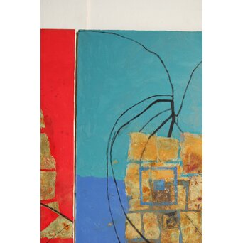 立山崇 作品 ミクストメディア 2枚1組　Z607 