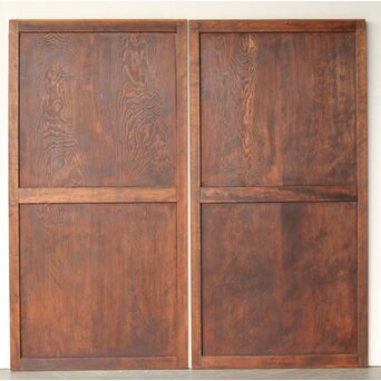 良杢帯戸 2枚1組　B1090 ウラ