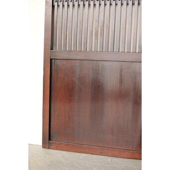 煤飴色 時代松格子戸　L1155 