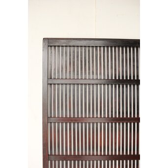 煤飴色 時代松格子戸　L1155 