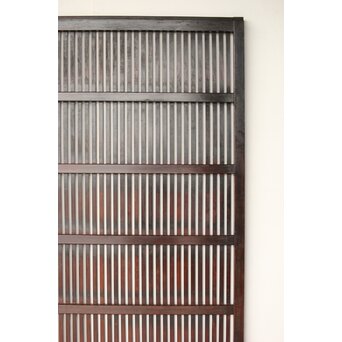 煤飴色 時代松格子戸　L1155 