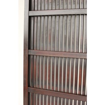 煤飴色 時代松格子戸　L1155 