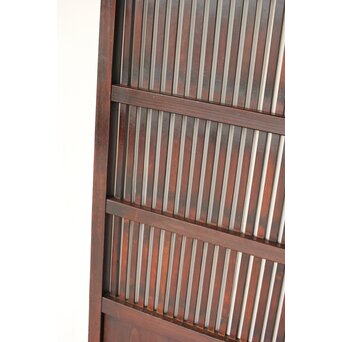 煤飴色 時代松格子戸　L1155 