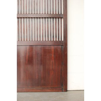 煤飴色 時代松格子戸　L1155 