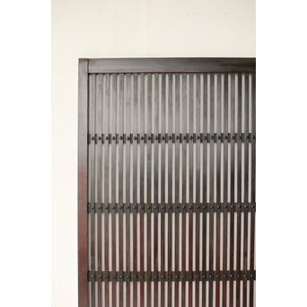 煤飴色 時代松格子戸　L1155 