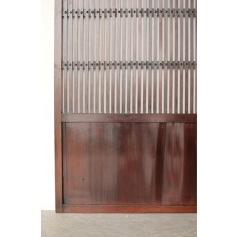 煤飴色 時代松格子戸　L1155 