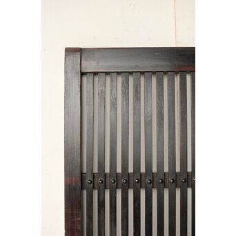 煤飴色 時代松格子戸　L1155 