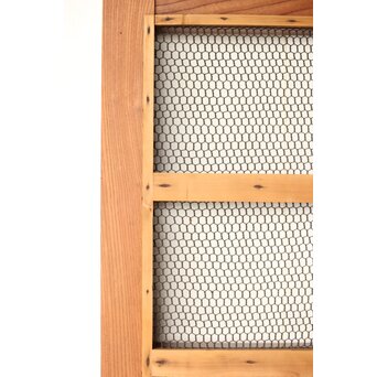 総欅 金網升格子蔵戸　W0188Y 