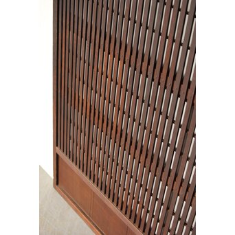 幅広 障子枠付 一貫格子戸 2枚1組　L1156 