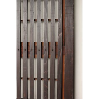 幅広 障子枠付 一貫格子戸 2枚1組　L1156 