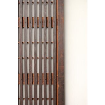 幅広 障子枠付 一貫格子戸 2枚1組　L1156 