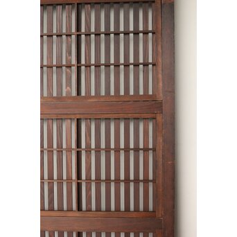 幅広 障子枠付 一貫格子戸 2枚1組　L1156 