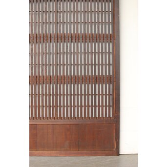 幅広 障子枠付 一貫格子戸 2枚1組　L1156 