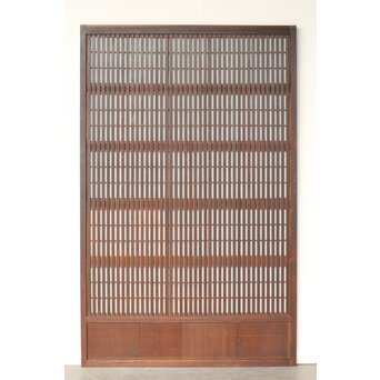 幅広 障子枠付 一貫格子戸 2枚1組　L1156 A　表