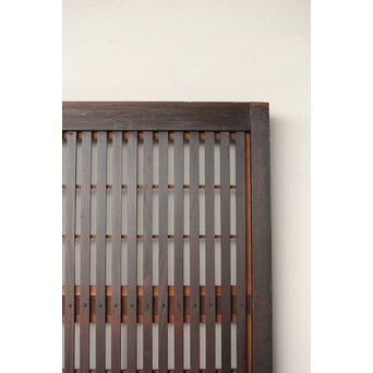 幅広 障子枠付 一貫格子戸 2枚1組　L1156 