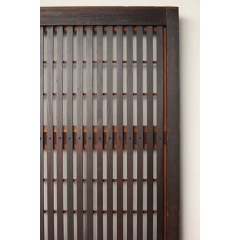 幅広 障子枠付 一貫格子戸 2枚1組　L1156 