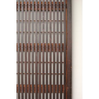 幅広 障子枠付 一貫格子戸 2枚1組　L1156 