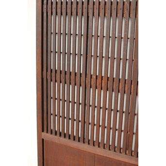 幅広 障子枠付 一貫格子戸 2枚1組　L1156 