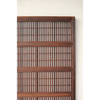 幅広 障子枠付 一貫格子戸 2枚1組　L1156 