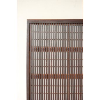 幅広 障子枠付 一貫格子戸 2枚1組　L1156 