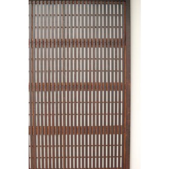 幅広 障子枠付 一貫格子戸 2枚1組　L1156 