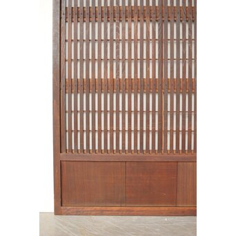 幅広 障子枠付 一貫格子戸 2枚1組　L1156 