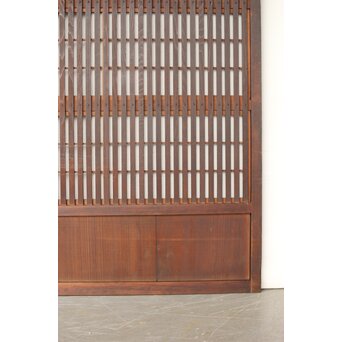 幅広 障子枠付 一貫格子戸 2枚1組　L1156 