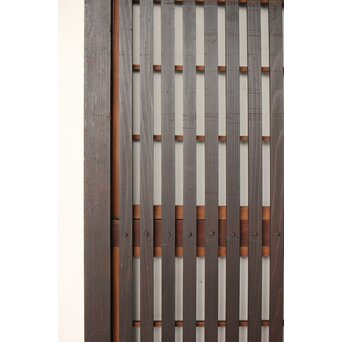 幅広 障子枠付 一貫格子戸 2枚1組　L1156 