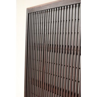 幅広 障子枠付 一貫格子戸 2枚1組　L1156 