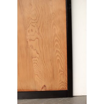 黒枠 良杢一枚板戸 2枚1組　B1091 