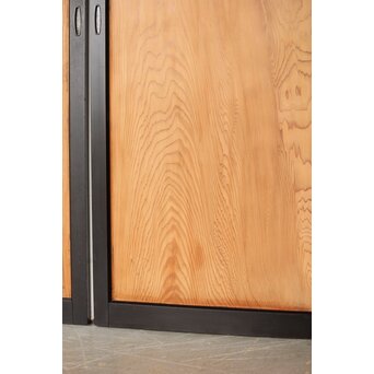 黒枠 良杢一枚板戸 2枚1組　B1091 